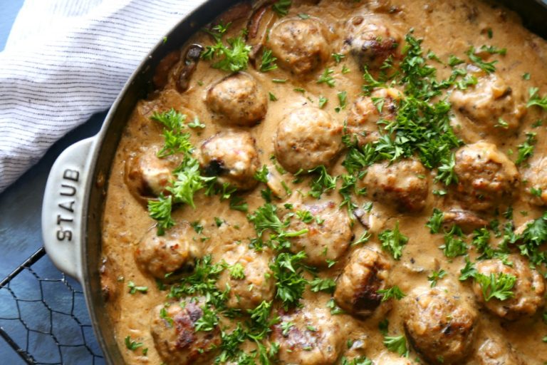 Easy Meatball Stroganoff