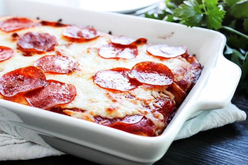 Cheesy Pizza Casserole Recipe