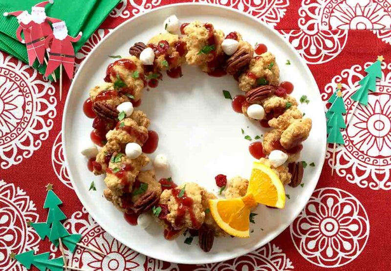 Chicken Bites Holiday Wreath