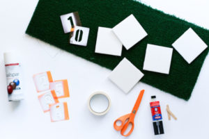 DIY Astroturf Coasters