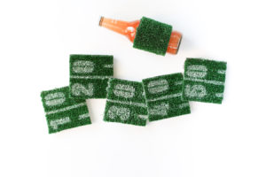 DIY Astroturf Coasters