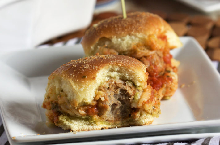 Easy Cheesy Meatball Sliders