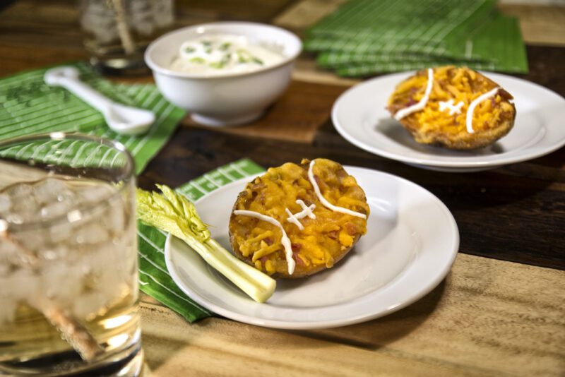 Potato Skin Footballs