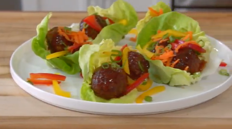 Meatball Lettuce Wraps