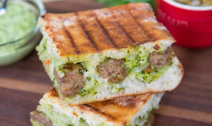 Meatball & Pesto Panini