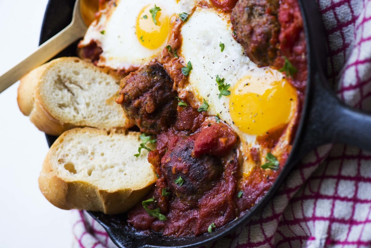 Meatball Shakshouka