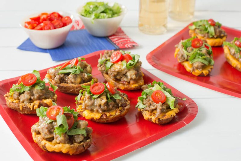 Cheeseburger Potato Skins