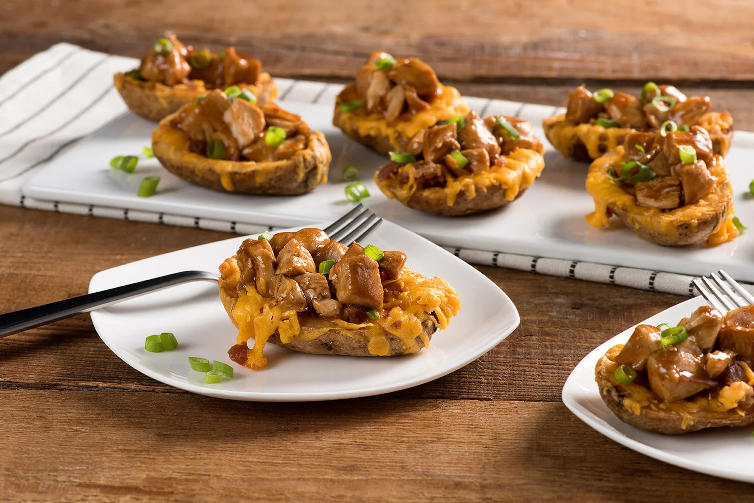 BBQ Chicken Potato Skins | Farmrich