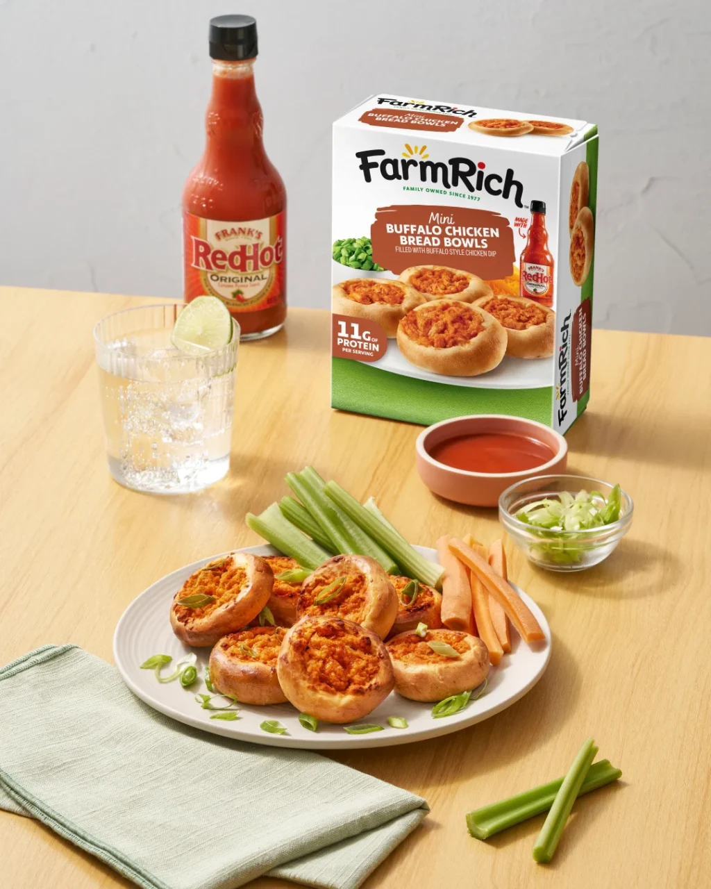 Farm Rich Buffalo Chicken Bread Bowls