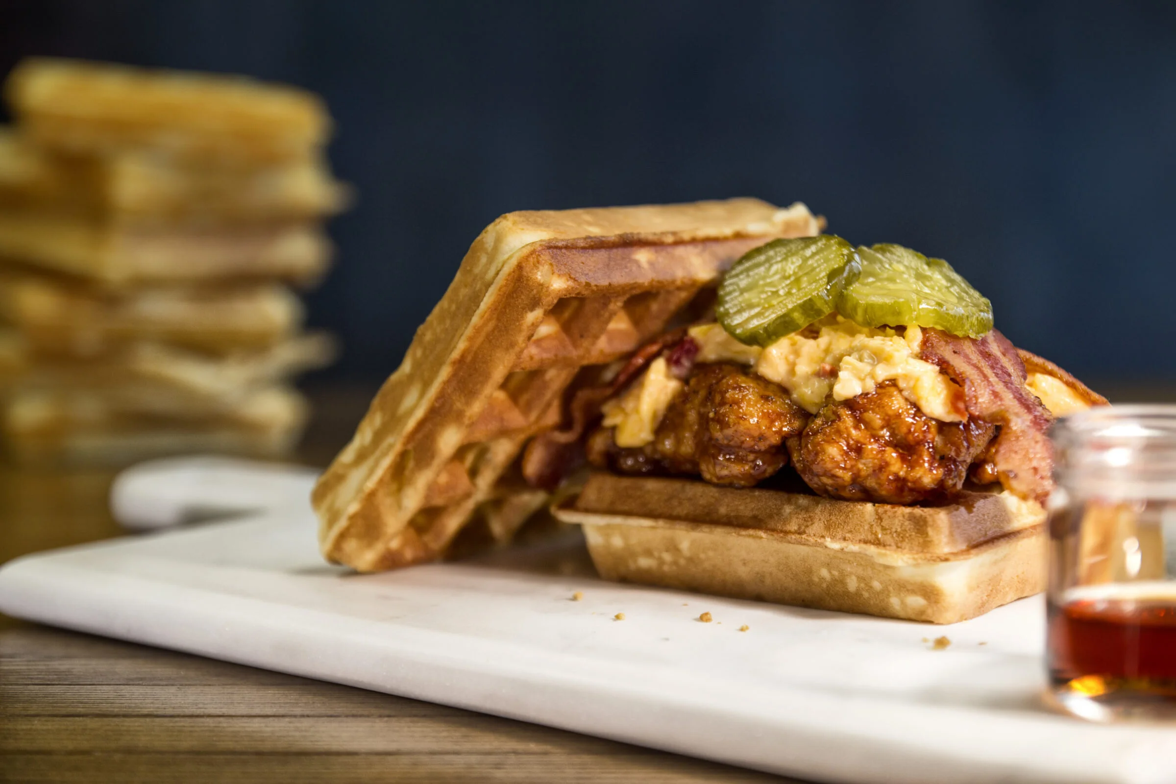 Chicken & Waffles Sandwich | Farmrich