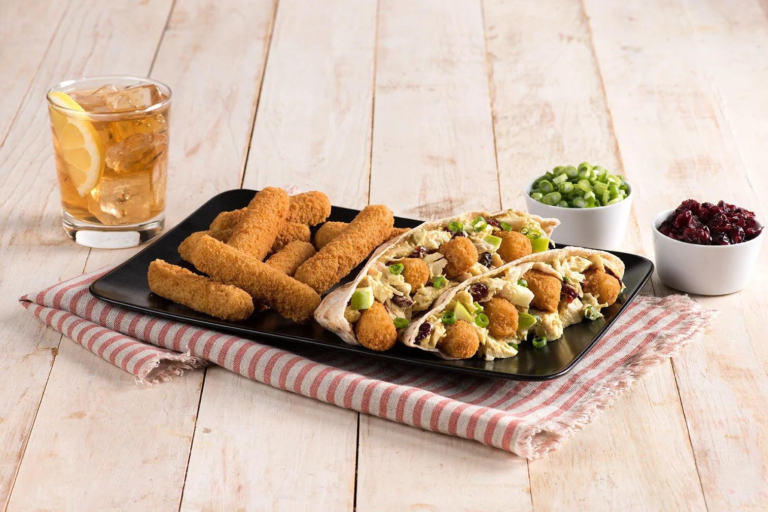 Curried Chicken and Mozzarella Stick Pita Sandwiches | Farmrich