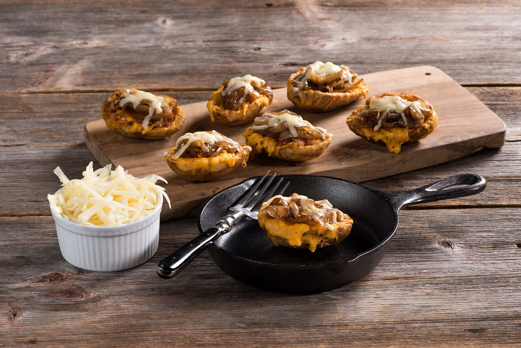 French Onion Potato Skins | Farmrich