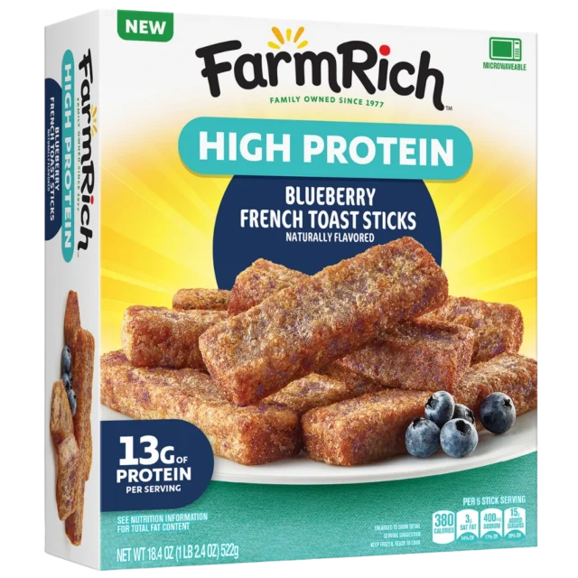 Farm Rich High Protein Blueberry French Toast Sticks