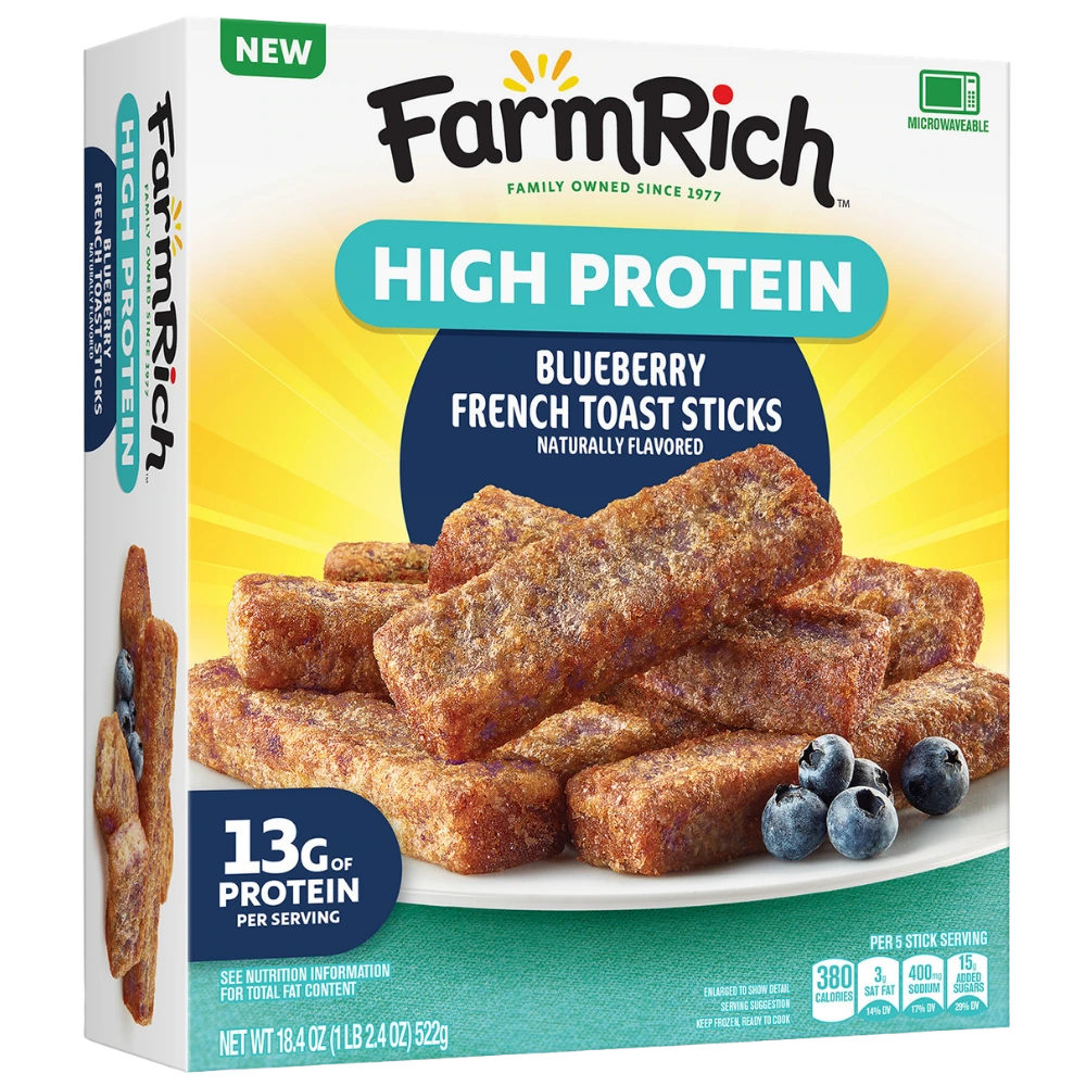 Farm Rich High Protein Blueberry French Toast Sticks