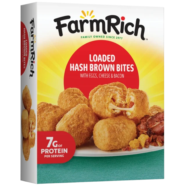 Farm Rich Loaded Hash Brown Bites with Bacon
