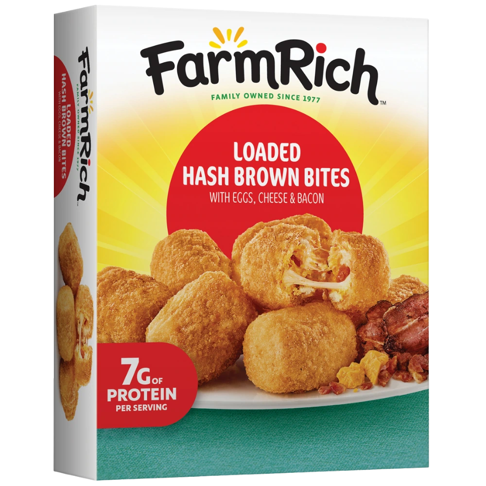 Farm Rich Loaded Hash Brown Bites with Bacon
