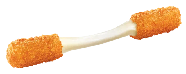Farm Rich mozzarella stick cheese pull