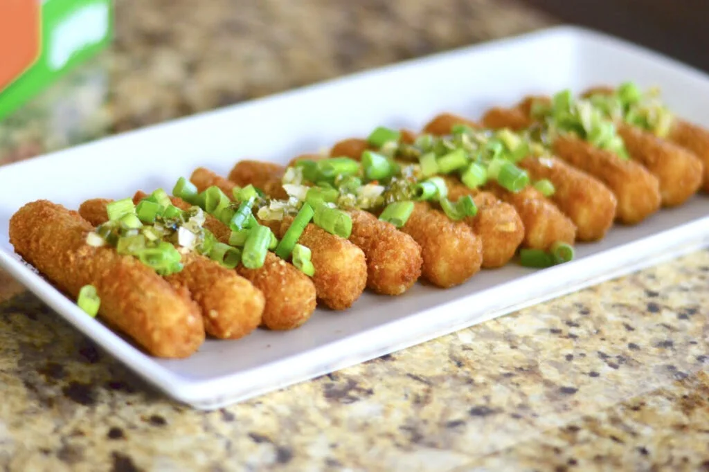 Mozzarella Sticks with Cilantro and Green Onion Sauce | Farmrich