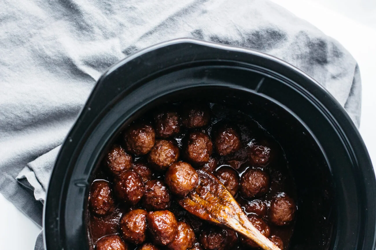 Apple Butter Crockpot Meatballs | Farmrich