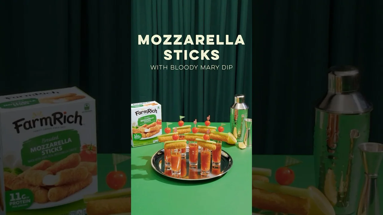 Mozzarella Sticks with Bloody Mary Dip