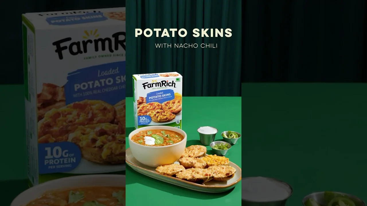 Potato Skins with Nacho Chili